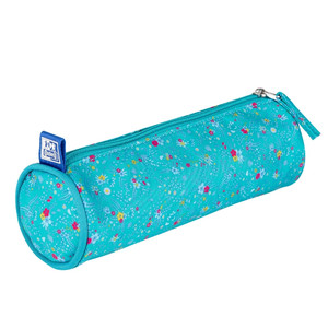 Pencil Case Oxford Floral, turquoise