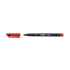 STABILO OHPen Universal Overhead Projection Pen Superfine, red