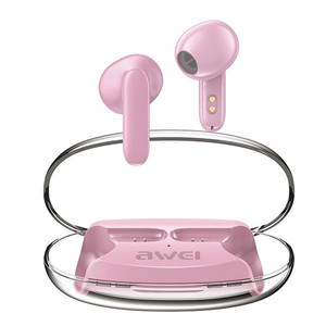 AWEI Headphones Earphones Bluetooth 5.3 T85 ENC TWS, pink