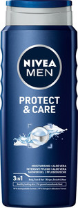Nivea Men Protect & Care Shower Gel Body Face Hair 500ml