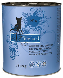 Catz Finefood Cat Food Poultry & Prawns N.17 800g