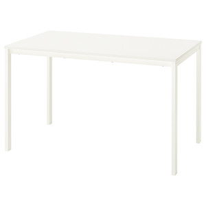 VIHALS Table, white/white, 125x74 cm