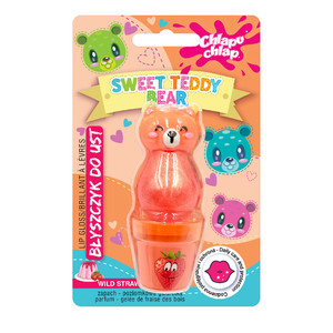 Lip Gloss Sweet Teddy Bear Wild Strawberry Jelly