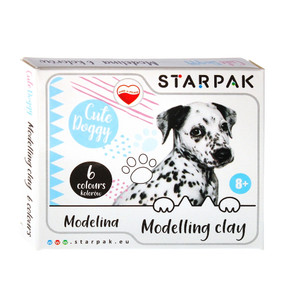 Starpak Modelling Clay 6 Colours Cute Doggy 8+