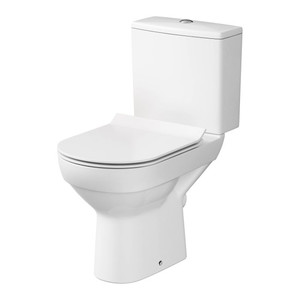 Cersanit WC Toilet Compact City Rimless Slim with Soft-Close Seat