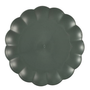 Plate Iris 25.5cm, dark grey
