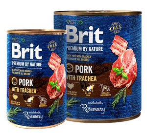 Brit Premium By Nature Pork & Trachea Dog Wet Food 400g
