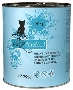 Catz Finefood Cat Food Herring & Crabs N.13 800g