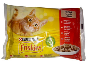 Friskies Mix Meat Cat Food in Sauce 4x85g