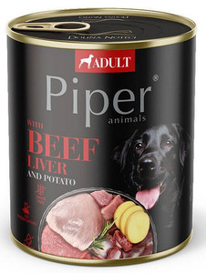 Piper Wet Dog Food with Beef Liver & Potatoes 800g