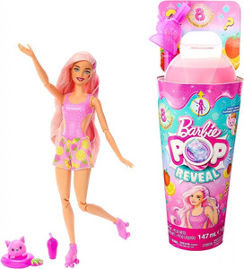 Barbie Pop Reveal Fruit Series Strawberry Lemonade Doll HNW41 3+