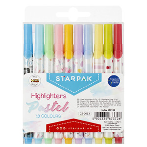 Starpak Set of Highlighters Pastel 10-pack