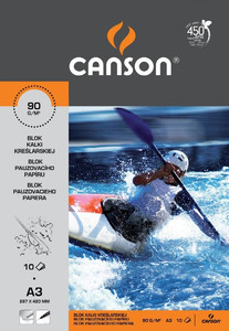 Canson Translucent Paper Pad A3 90g 10 Sheets