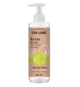 On Line From Plants With Love Hand Cream Shea Butter + Avocado Vegan 97% Natural 190ml
