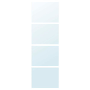 AULI 4 panels for sliding door frame, mirror glass, 75x236 cm