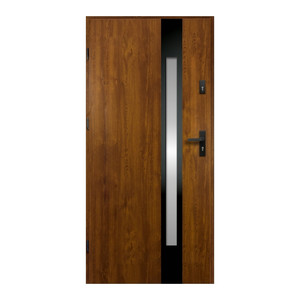 External Door O.K. Doors Temida Black P55 80, left, gold oak
