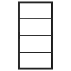 SKYTTA Sliding door frame, black, 102x196 cm