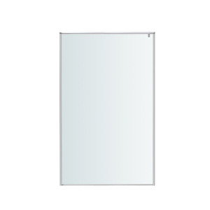 GoodHome Walk-in Shower Ezili 100 cm, chrome/transparent