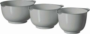 Curver Kitchen Mixing Bowl Set of 3 - 1.5l, 2l, 2.5l, light grey