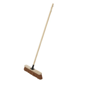 Broom 45 cm, indoor/outdoor, coconut fibre