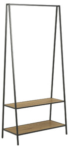 Actona Coat Stand with Shelf Seaford, wild oak/black