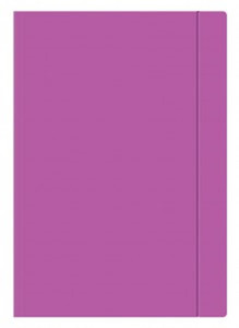 Folder with Elastic Band A4, Fluo purple, 10pcs