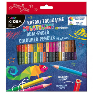 Kidea Dual-ended Coloured Pencils 24 Pencils 48 Colours