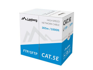 Lanberg Cat.5E CU 305m FTP cable, grey wire