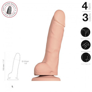 Strap-on-me Soft Realistic Dildo Vanilla L