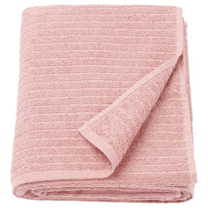 VÅGSJÖN Bath sheet, light pink, 100x150 cm