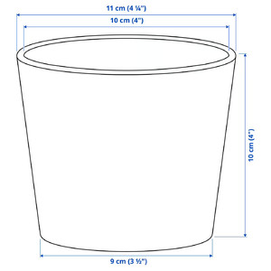 SOJABÖNA Plant pot, light green, 9 cm