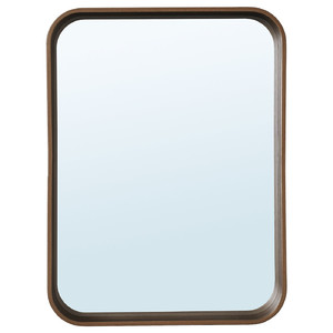 DVÄRGSYREN Mirror, walnut veneer, 28x37 cm