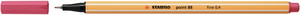 Stabilo Point 88 Fineliners 88/49 Strawberry Red 10pcs