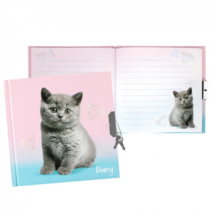 Secret Diary with Lock & Key Cuties Kitten