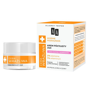 AA Sensitive Skin Semi-Rich Face Cream for Dry & Normal Skin 50ml
