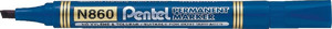 Pentel Chisel Point Marker N860 12pcs, blue