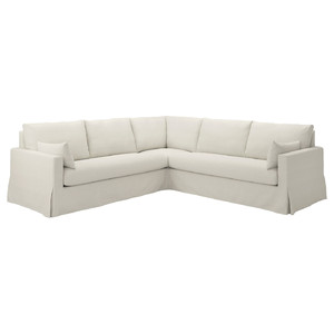 HYLTARP Corner sofa, 4-seat, Gransel natural