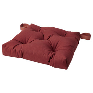 MALINDA Chair cushion, dark brown-red, 40x38x7.0 cm