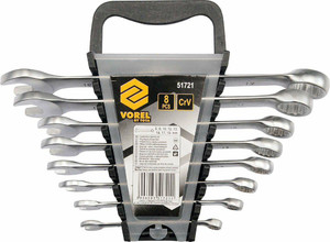 Vorel Combination Spanner Set 7pcs 6-19mm Satin