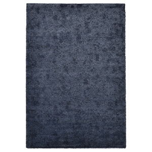 STOENSE Rug, low pile, dark blue, 170x240 cm