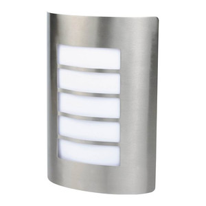 Outdoor Wall Lamp GoodHome Grandy 1 x 40 W E27, brushed steel