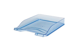 Plastic Letter Tray 1pc, transparent/blue