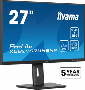 IIYAMA 27" Monitor XUB2797UHSNP-B1 4K IPS DP HDMI USB-C Pivot