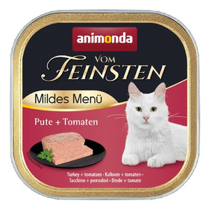 Animonda vom Feinsten Mildes Menu Cat Food Turkey & Tomatoes 100g