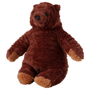 DJUNGELSKOG Soft toy, brown bear, 28 cm