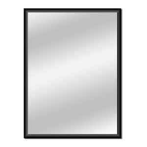 Dubiel Vitrum Mirror Profix 60 x 80 cm, black frame