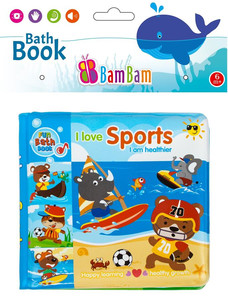 Bam Bam Bath Book Sports 6m+