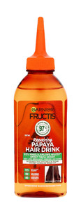 Garnier Hair Drink Repairing Liquid Conditioner Papaya 97% Natural Vegan 200ml