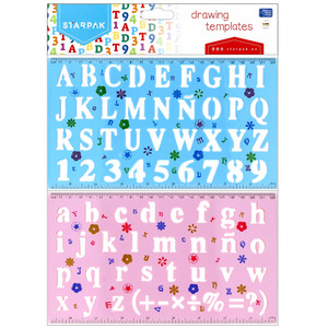 Starpak Drawing Templates Letters & Digits
