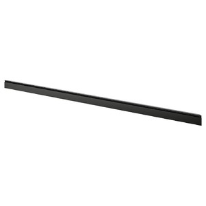 BODBYN Decorative plinth, black, 221x8 cm
